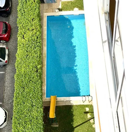 Apartamento Ahs Luminoso T1 Em Com Varanda E Piscina